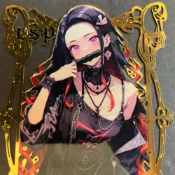 Goddess Story Gold METAL Card - Serial Number #014/100! Demon Slay Girl Anime - Image 2