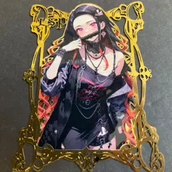 Goddess Story Gold METAL Card - Serial Number #014/100! Demon Slay Girl Anime - Image 4