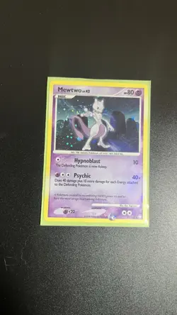 Pokemon Mewtwo TCG LV. 42 Holo Rare Card 11/146 Legends Awakened 2008 - Image 1