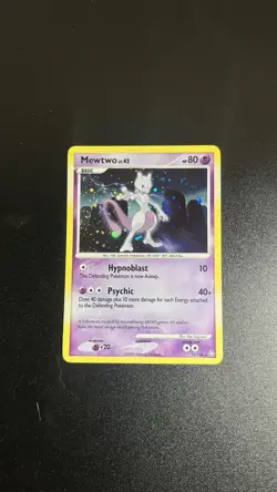 Pokemon Mewtwo TCG LV. 42 Holo Rare Card 11/146 Legends Awakened 2008 - Image 2
