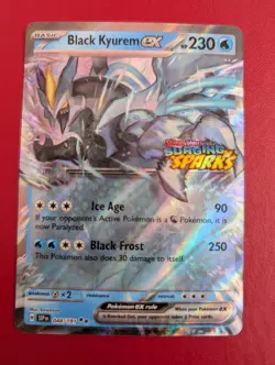 Black Kyurem EX 048/191 Holo Surging Sparks STAMPED PROMO Pokemon Card Near Mint - Image 1