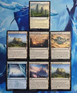 X7 Modern Horizons 3 Lands Magic The Gathering NM Cards - Image 1