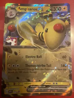 Ampharos ex 016 Sv: Scarlet & Violet Promo Cards Holo NM - Image 1