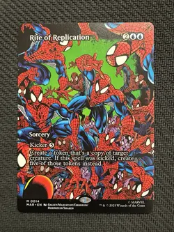 MTG Spider-Man Rite Of Replication Borderless Non Foil English Mythic - Image 1