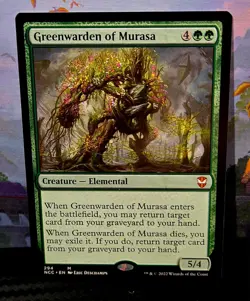 magic the gathering - Greenwarden of Murasa - Creature - Elemental - Mythic - Image 1