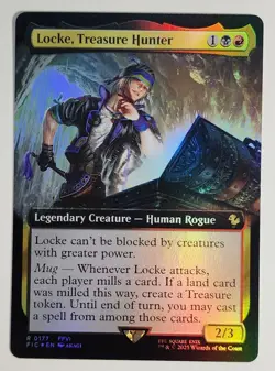 MTG - Locke, Treasure Hunter - Foil Extended Art - FIC 0177 - Final Fantasy Rare - Image 1