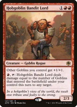MTG - Hobgoblin Bandit Lord - AFR 147/281 - Adventures in Forgotten Realms Rare - Image 1
