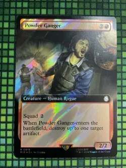 MTG Powder Ganger #0919 Surge Foil Ext. Art Rare Universes Beyond Fallout (PIP) - Image 2