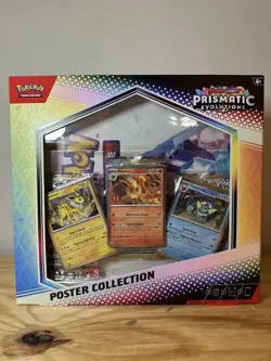 Pokemon TCG SCARLET & Violet Prismatic Evolutions Poster Collection Box/ Sealed - Image 1