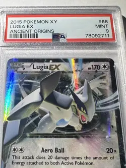 2015 Pokemon XY Lugia EX 68/98 Ancient Origins MT PSA 9 - Image 2