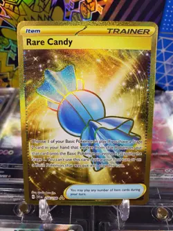 Rare Candy 256/198 Hyper Rare Gold Pokemon TCG Scarlet & Violet Base - Image 1