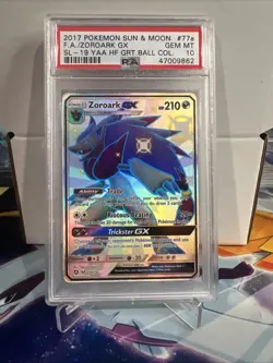 Zoroark GX Pokemon S&M Hidden Fates Full Art PSA 10 - Image 1