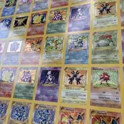 Pokemon Base Set Uncut Sheet (See Description Prior To Bidding) - Image 2