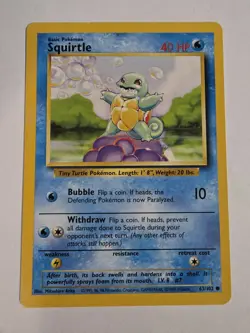 Pokemon TCG - Squirtle 063/102 Base Set Unlimited - Image 5