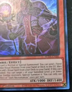 Dark Necromancer SUDA-EN081 1st Edition Super Rare Supreme Darkness Yu-Gi-Oh! - Image 5
