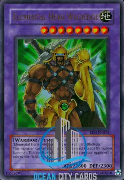 Yugioh EEN-EN035 Elemental Hero Wildedge Ultra Rare Unlimited Edition NM - Image 1