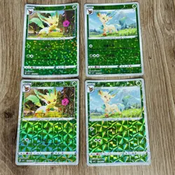 Pokemon TCG Chinese Gem Volume 2 Leafeon Common & Uncommon Card Bundle Mint - Image 1