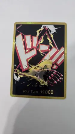 One Piece PRB-02 Don Card Monkey D Luffy (Gear 4) Gold Frame English - Image 1