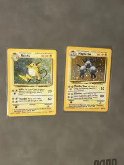 Base Set Pokemon Card Lot 11 Vintage Holos - Image 2
