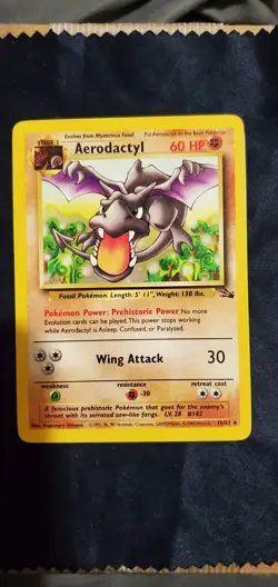 Aerodactyl 16/62 Non-Holo Fossil Set Pokemon Card TCG - Image 1
