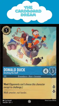 Donald Duck The First Chapter #144/204 Common Disney Lorcana Card - Image 1
