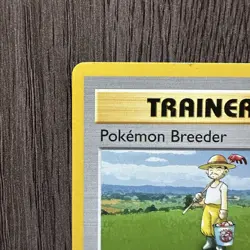 Pokemon Breeder 076/102 Base Set Rare MP Pokemon Card Vintage WOTC Pokemon - Image 2