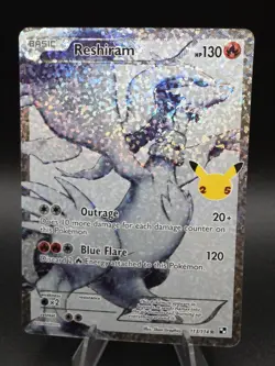 Reshiram (113 Full Art) #113/114 Celebrations Classic Pokemon Holo Card - Image 1
