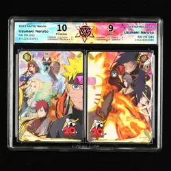 CCG 9 KAYOU Official Naruto 20th anniversary Card NR-PR-043&044 Uzumaki Naruto - Image 1