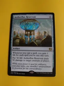 Aetherflux Reservoir. Kaladesh. Rare Artifact MTG Card. - Image 2