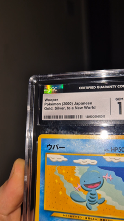 Wooper No.194 Non Holo Pokemon Card Japanese Played Neo Genesis Old Back cgc 10 - Image 2