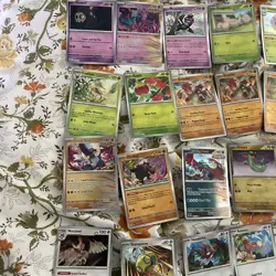 Pokemon Prismatic Evolutions Holo Rev Holo Lot 50 Different Cards - Image 5