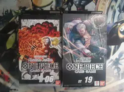 One Piece Card Game Starter Deck Absolute Justice ST-06 & Smoker ST-19 Sealed - Image 1