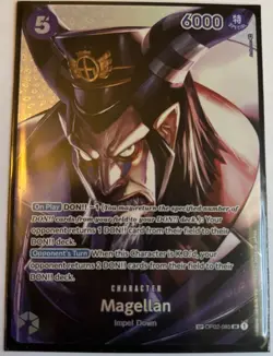 Magellan OP02-085 Character Card - One Piece TCG Impel Down Set - Image 1