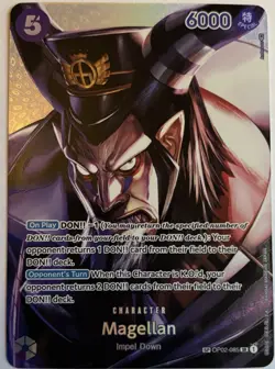 Magellan OP02-085 Character Card - One Piece TCG Impel Down Set - Image 2