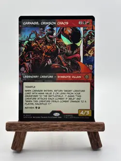 Carnage, Crimson Chaos (Borderless Foil) Rare - SPM 227 MTG Magic The Gathering - Image 1