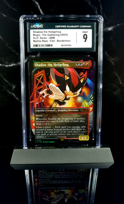 Shadow the Hedgehog Foil (Rainbow Foil) #2086 - Sonic The Hedgehog - SLD - CGC 9 - Image 1