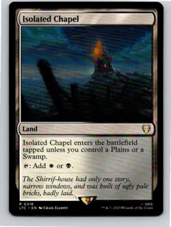 Magic the Gathering Isolated Chapel Lord of the Rings Commander MTG Free Ship! - Image 1