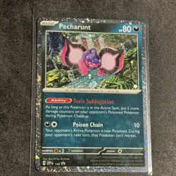 Pecharunt SVP149 Black Star Promo Scarlet & Violet Holo Pokemon Card - Image 1