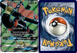 2017 Pokemon, Burning Shadows, #130/147 Tapu Bulu GX, Full Art, Holo Ultra Rare - Image 1