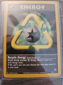 Pokemon Recycle Energy 105/111 Excellent Condition - Image 3