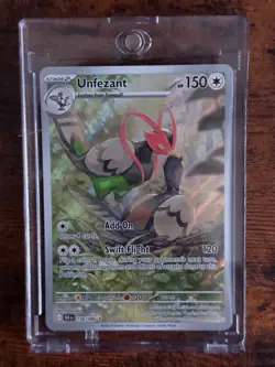 Unfezant 150/086 SV: Black Bolt Illustration Rare Pokemon TCG NM - Image 1