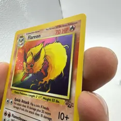 Pokemon TCG Flareon 03/64 Jungle Holo WOTC English Unlimited 1999 NMT - Image 4