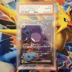 Team Rocket's Crobat Ex #127 Pokemon Japanese Glory Of Team Rocket PSA 10 - Image 1