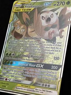 Pokemon ROWLET & ALOLAN EXEGGUTOR GX 1/236 (Ultra) Unified Minds - NM/Near Mint - Image 2
