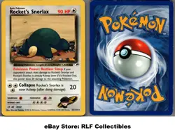 2000 Pokemon, Gym Heroes, #33/132 Rocket's Snorlax, Rare - Image 1