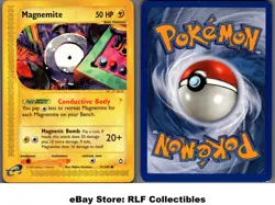 2002 Pokemon, Aquapolis, #91/147 Magnemite, Common (b) - Image 1