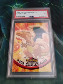 1999 Topps Pokemon TV Charizard #6 PSA 5 - Image 2