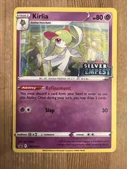 Kirlia - SWSH271 - Prerelease Promo Pokemon Silver Tempest NM 2022 - Image 1