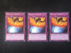 Dragon's Rebirth (3x) SR02-EN035 - Common - 1st Edition Nm Yugioh - Image 1