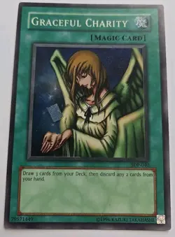 Yu-Gi-Oh! Graceful Charity SDP-040 Super Rare Unlimited Edition LP - Image 1